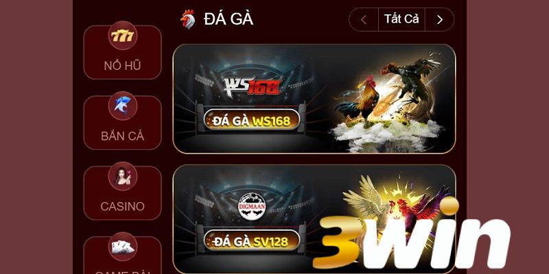 3win - Nhà Cái Uy Tín 3WIN.COM Đa Dạng Thể Loại Game 5 Đá gà